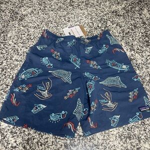NWT Kid's Youth Patagonia 6.5” Baggies Shorts NEW Size Medium Swim Suit